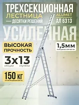 Купить Лестница трехсекционная Ал 6313