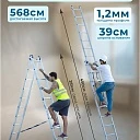 Лестница двухсекционная Alumet Ал 5210 фото 2