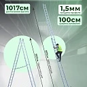 Лестница двухсекционная Alumet Ал 6218 фото 2