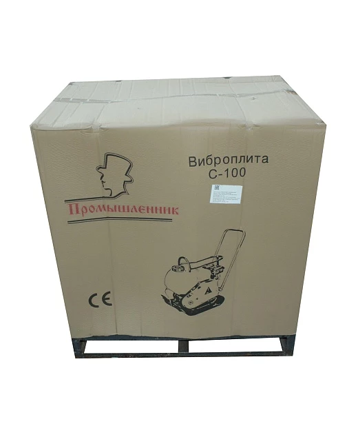 Виброплита бензиновая TeaM C-100 с двигателем Honda и баком для воды фото 7