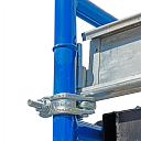 Комплект ограждающее устройство, хомут фиксирующий 2 шт. для строительных лесов фото 1